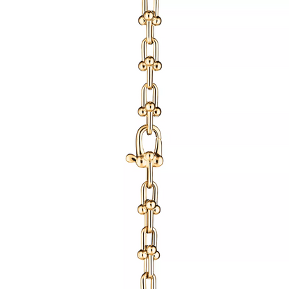 [Aura Jewelry]HARDWEAR MICRO LINK 44 MOTIF GOLD BRACELET