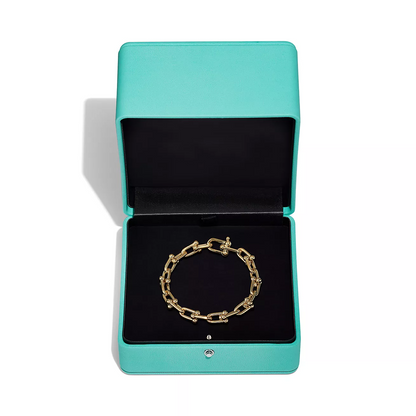 [Aura Jewelry]HARDWEAR MEDIUM LINK 20 MOTIF GOLD BRACELET