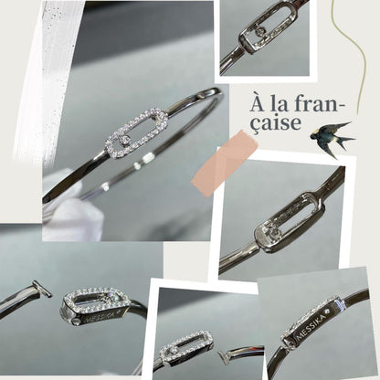 [Regal Jewels]Move Uno pavé flex bangle medium