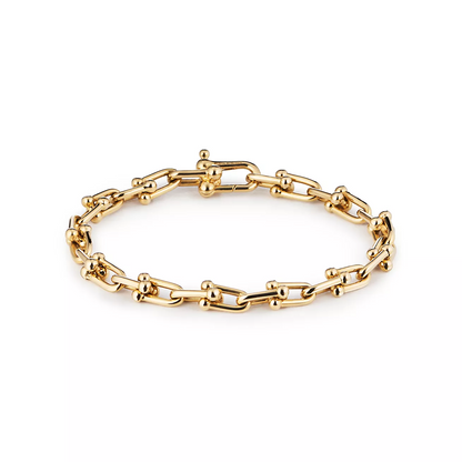 [Aura Jewelry]HARDWEAR SMALL LINK 26 MOTIF GOLD BRACELET