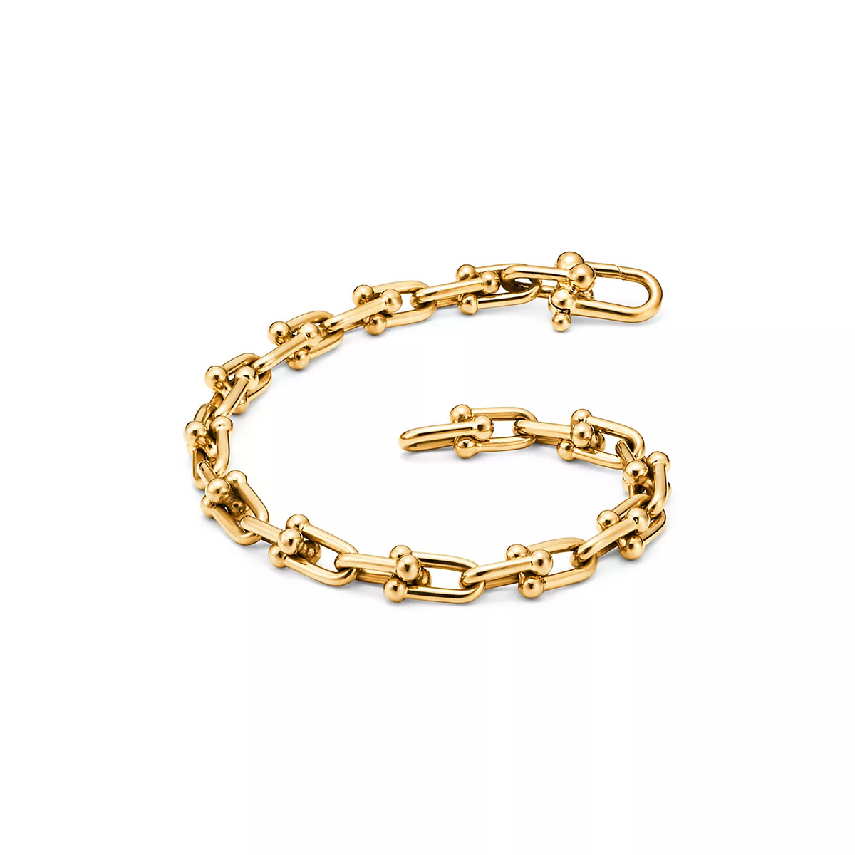 [Aura Jewelry]HARDWEAR SMALL LINK 26 MOTIF GOLD BRACELET