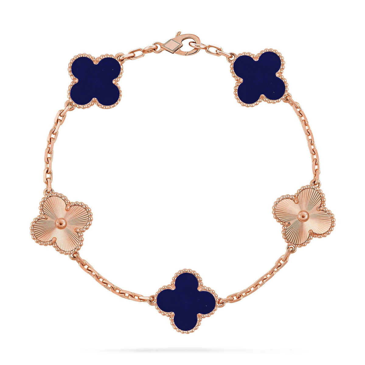 [Regal Jewels]CLOVER 5 MOTIF LAPIS LAZULI BRACELET COLLECTION