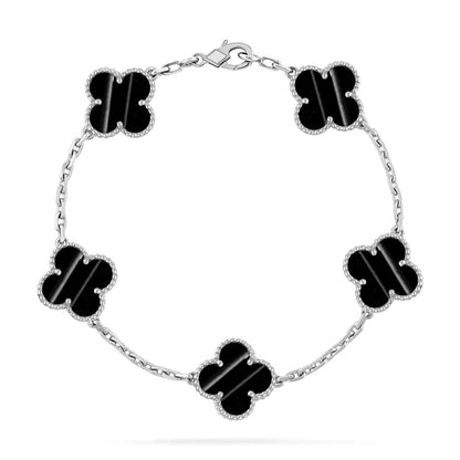 [Regal Jewels]CLOVER 5 MOTIF PULSAR STONE BRACELET COLLECTION