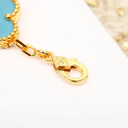 [Regal Jewels]CLOVER 5 MOTIF TURQUOISE BRACELET COLLECTION