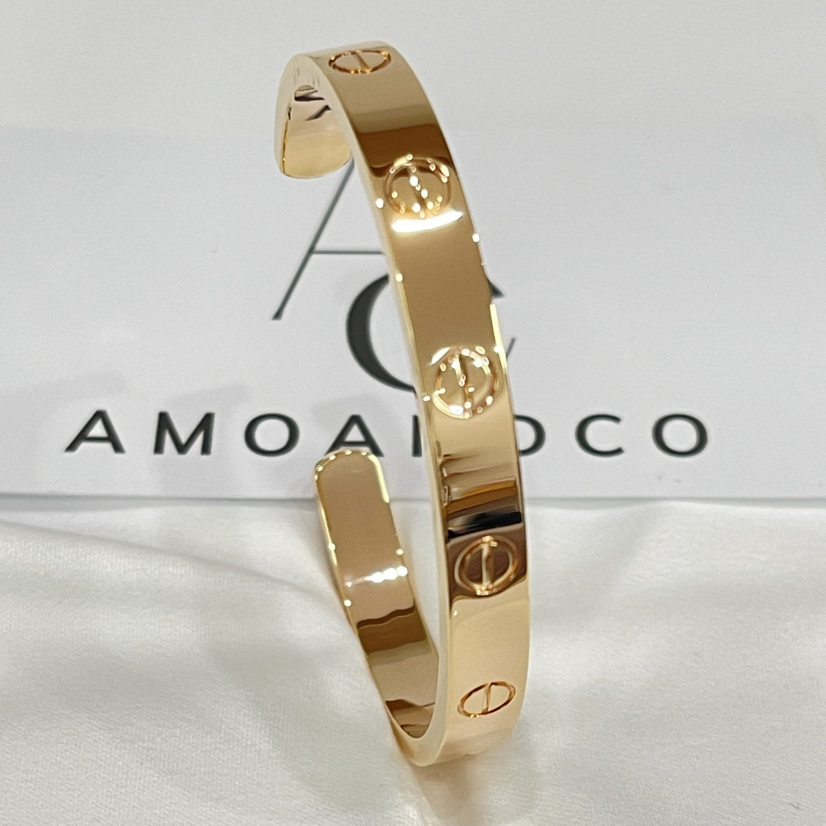 [Regal Jewels]LOVE BRACELET 6.1MM OPEN CUFF