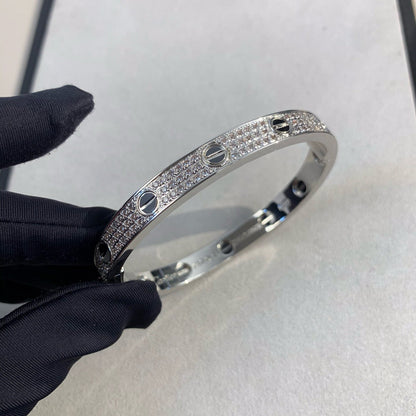 [Regal Jewels]LOVE BRACELET 6.1MM DIAMOND-PAVED CERAMIC