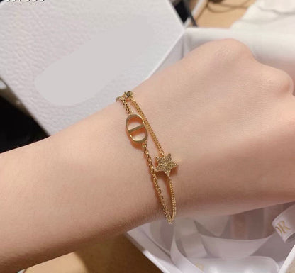[Regal Jewels]Double-Layer Star Bracelet
