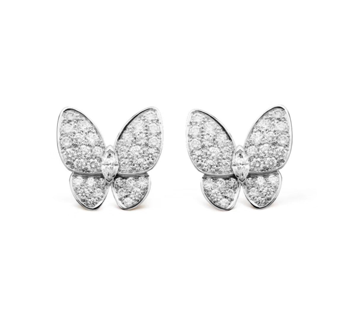 [Regal Jewels]BUTTERFLY ALL DIAMOND EARRINGS
