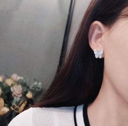 [Regal Jewels]BUTTERFLY ALL DIAMOND EARRINGS