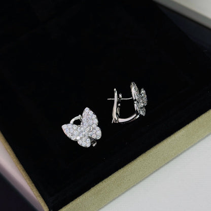 [Regal Jewels]BUTTERFLY ALL DIAMOND EARRINGS