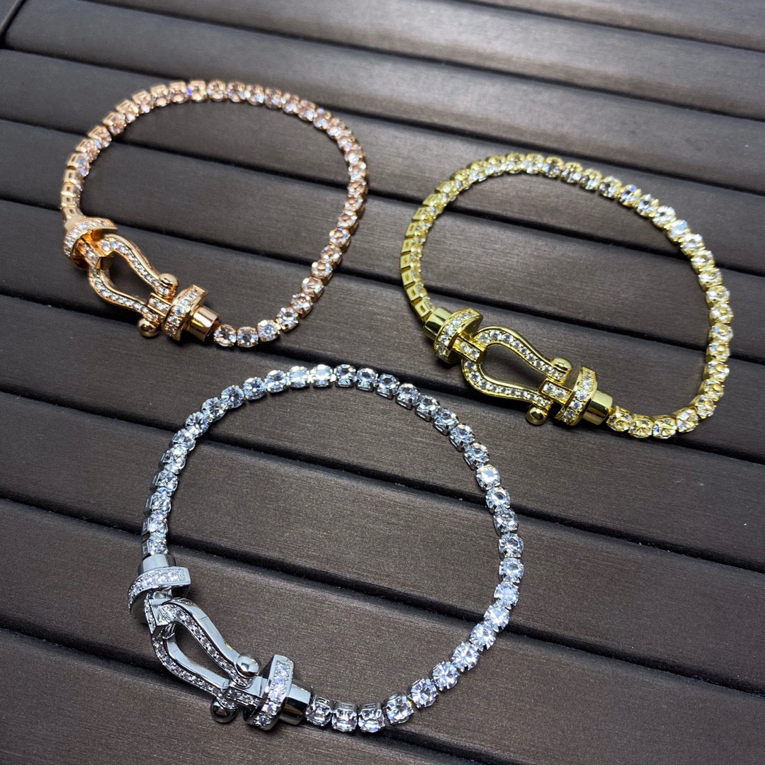 [Regal Jewels]FORCE  HORSESHOE  DIAMOND TENNIS BRACELET