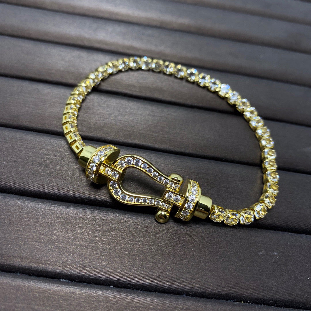 [Regal Jewels]FORCE  HORSESHOE  DIAMOND TENNIS BRACELET