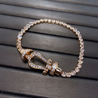 [Regal Jewels]FORCE  HORSESHOE  DIAMOND TENNIS BRACELET