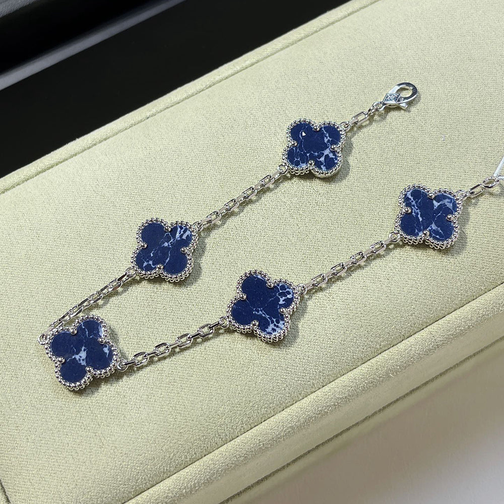 [Regal Jewels]CLOVER 5 MOTIF PIETERSITE BRACELET COLLECTION