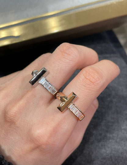 [Aura Jewelry]T1 WIDE 4.5MM DIAMOND RING