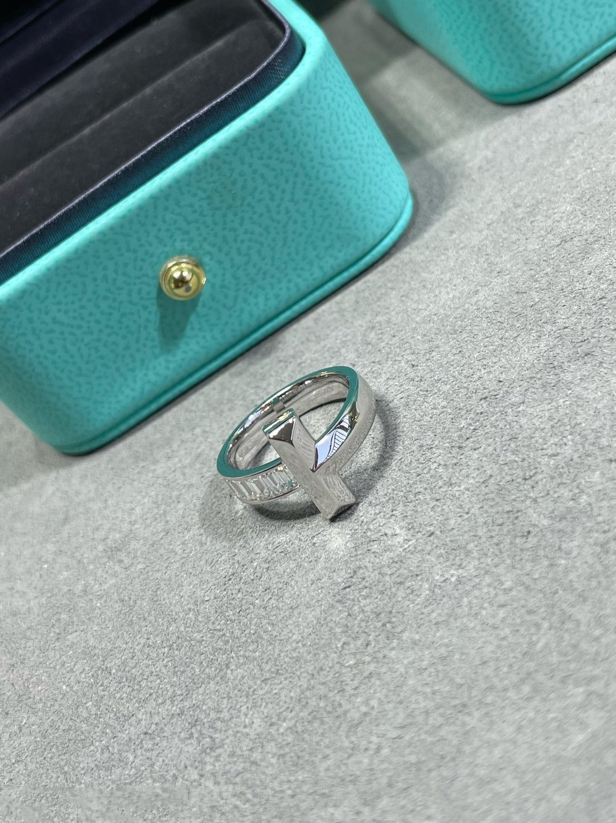 [Aura Jewelry]T1 WIDE 4.5MM DIAMOND RING