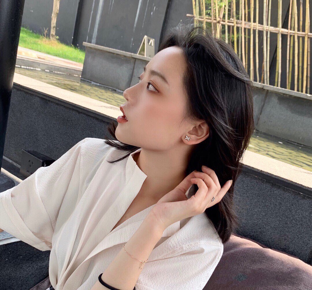[Regal Jewels]JEUX DE WHITE MOP PINK GOLD DIAMOND EARRINGS