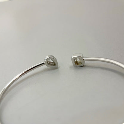 [Regal Jewels]JONC FLEX MY TWIN TOI & MOI SILVER DIAMOND BRACELET