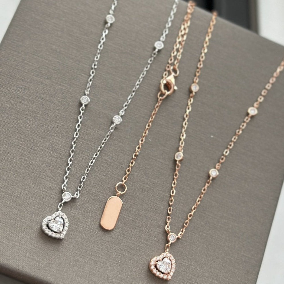 [Regal Jewels]JOY HEART DIAMOND NECKLACE