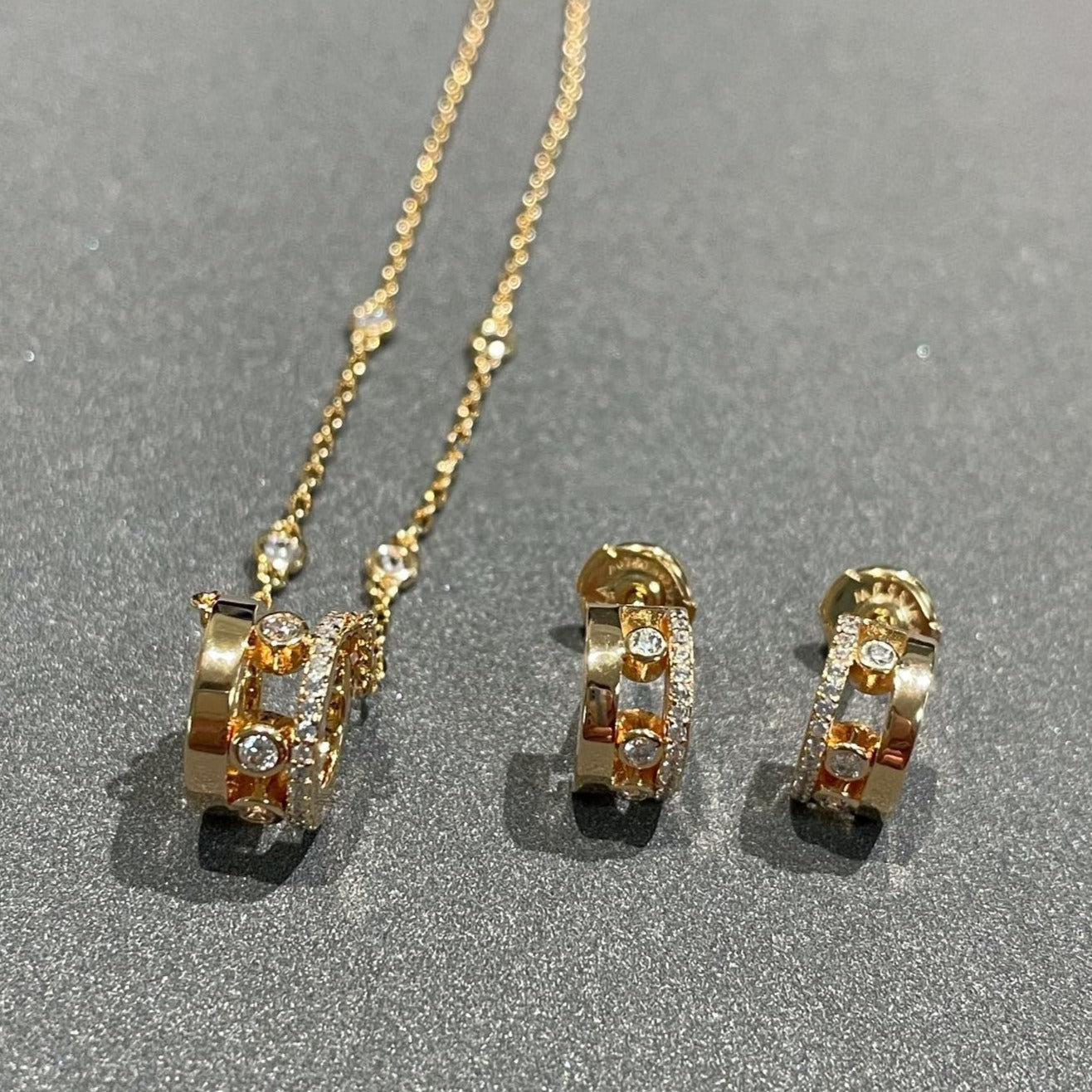 [Regal Jewels]CHAIN MOVE ROMANE PEDAND NECKLACE