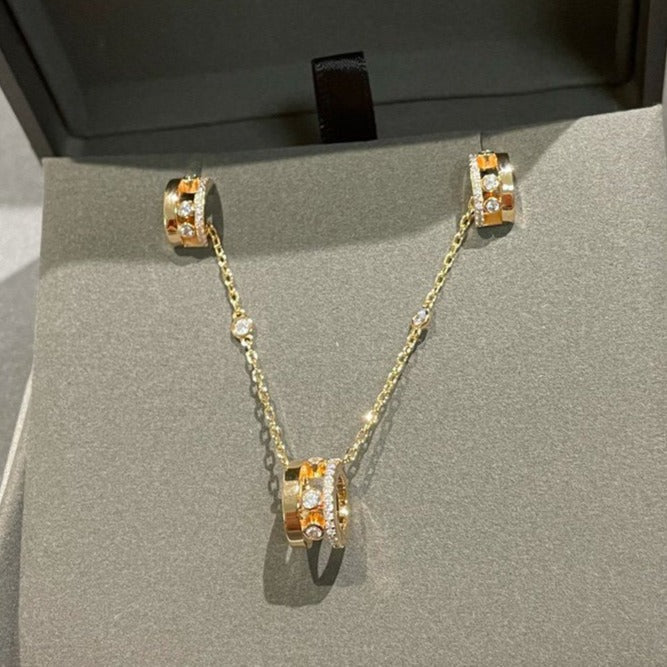 [Regal Jewels]CHAIN MOVE ROMANE PEDAND NECKLACE