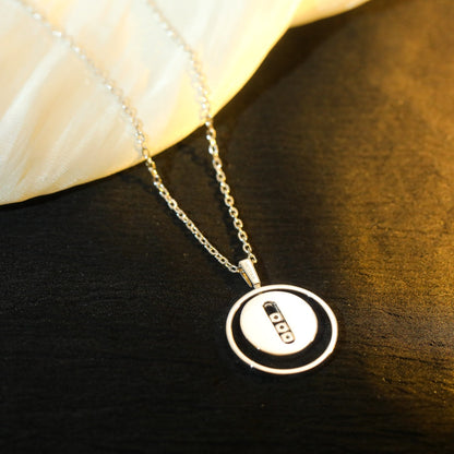 [Regal Jewels]LUCKY MOVE MM SILVER DIAMOND NECKLACE