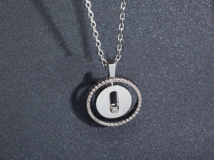 [Regal Jewels]LUCKY MOVE PM NECKLACE SILVER DIAMOND