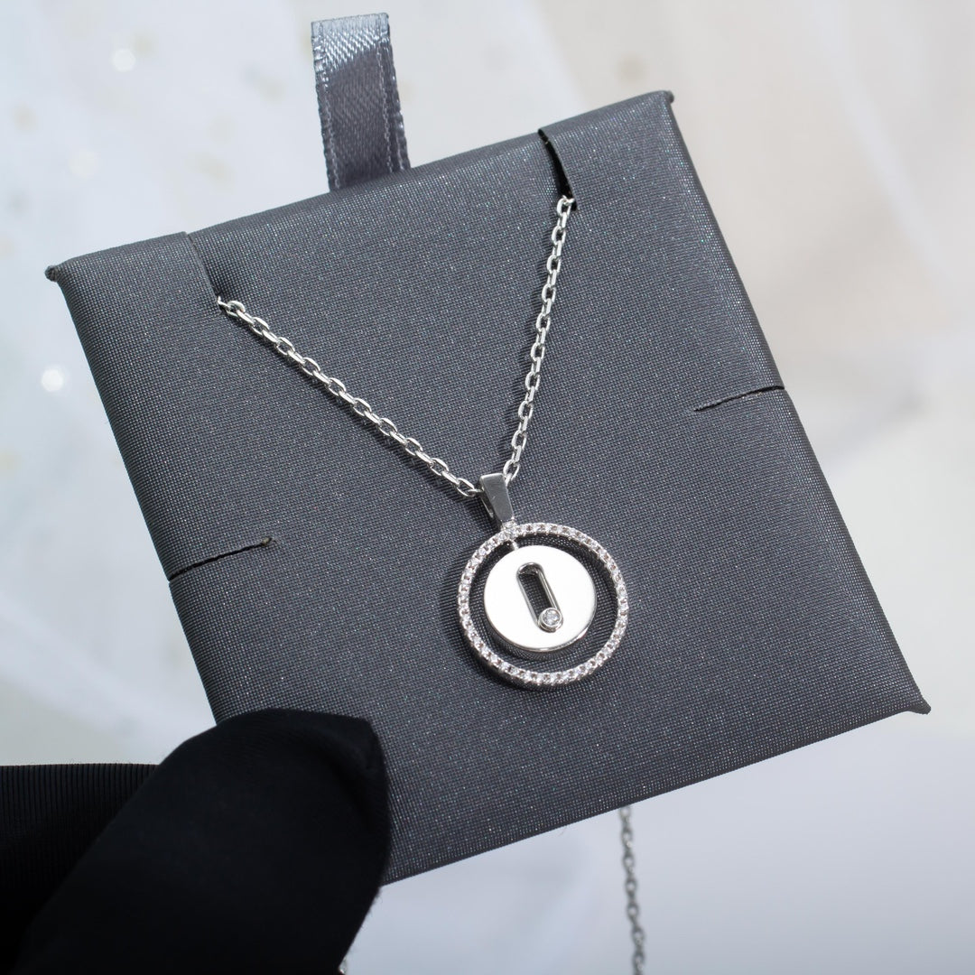 [Regal Jewels]LUCKY MOVE PM NECKLACE SILVER DIAMOND