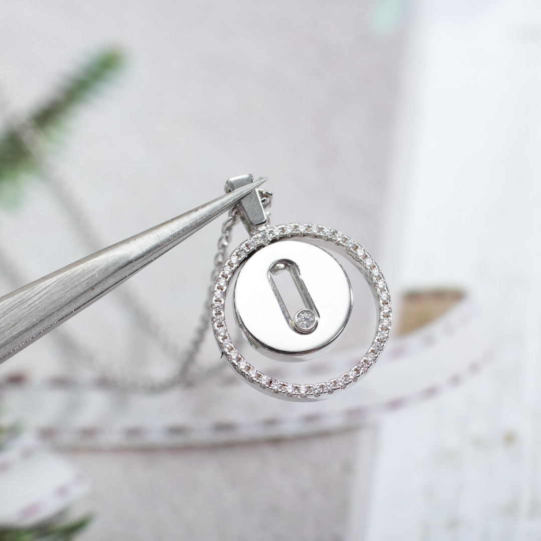 [Regal Jewels]LUCKY MOVE PM NECKLACE SILVER DIAMOND