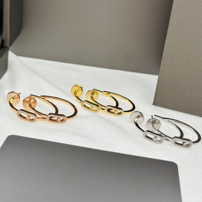 [Regal Jewels]CREOLES MOVE UNO PM DIAMOND EARRINGS