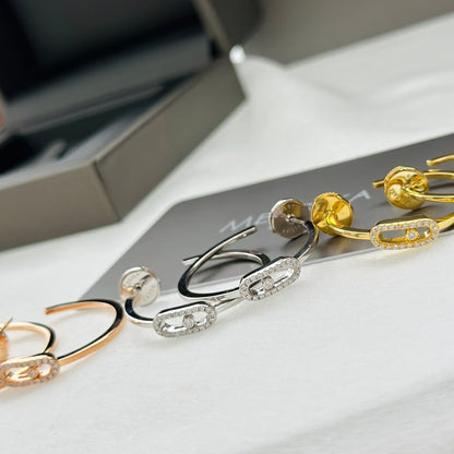 [Regal Jewels]CREOLES MOVE UNO PM DIAMOND EARRINGS