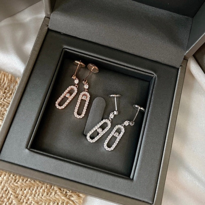 [Regal Jewels]DORMEUSES MOVE UNO DIAMOND EARRINGS