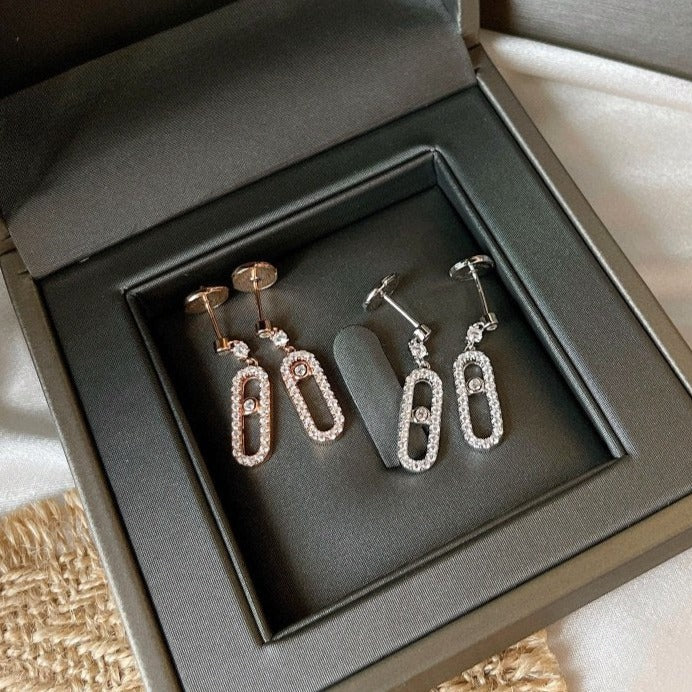 [Regal Jewels]DORMEUSES MOVE UNO DIAMOND EARRINGS