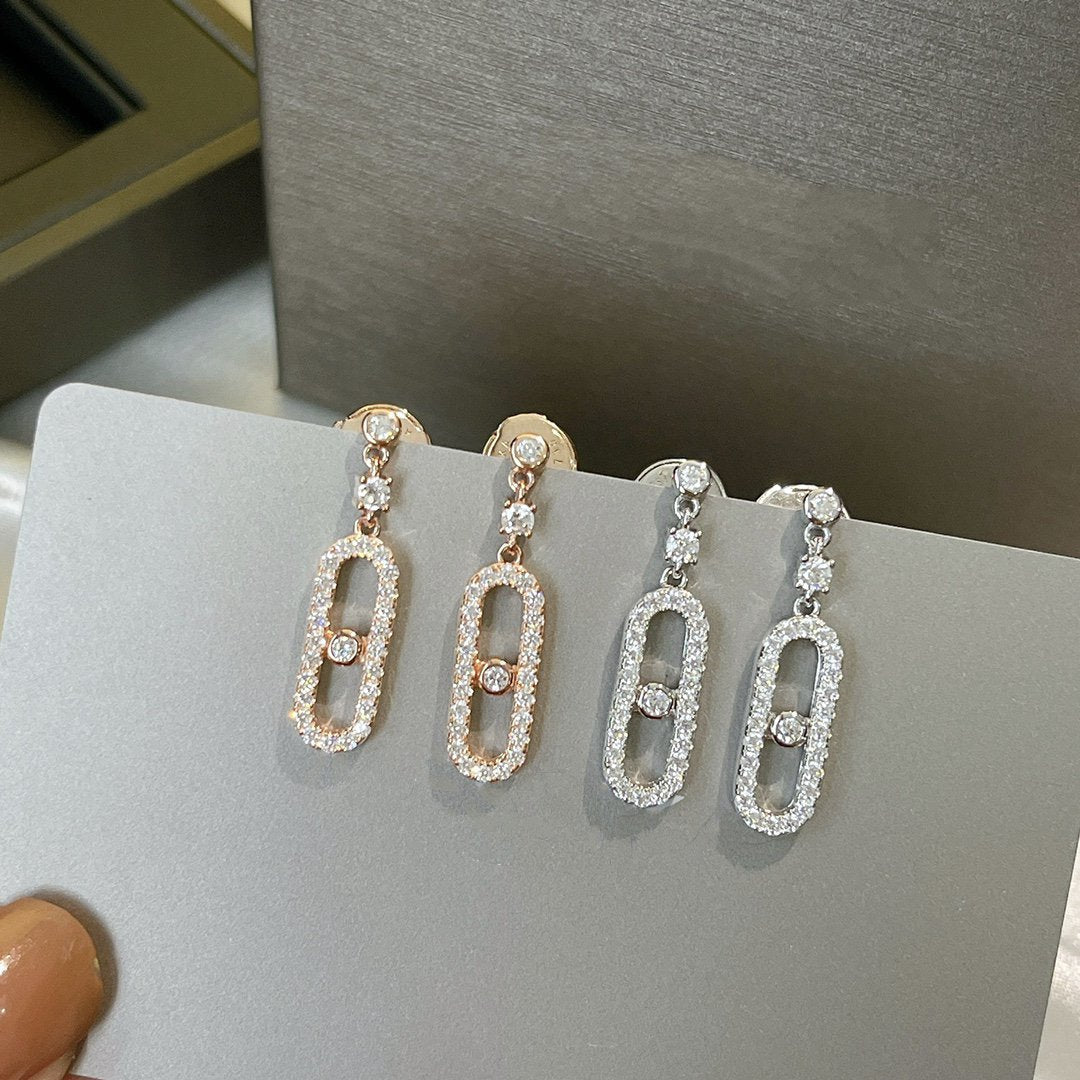 [Regal Jewels]DORMEUSES MOVE UNO DIAMOND EARRINGS