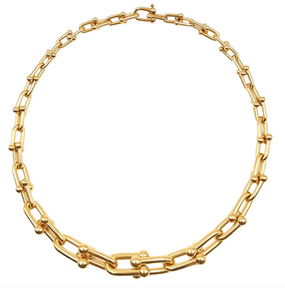 [Aura Jewelry]HARDWEAR PINK GOLD CHOKER