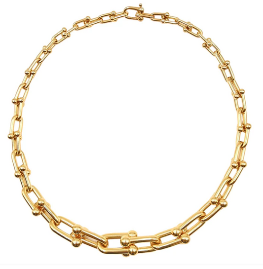 [Aura Jewelry]HARDWEAR PINK GOLD CHOKER