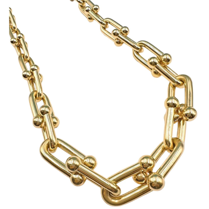 [Aura Jewelry]HARDWEAR PINK GOLD CHOKER