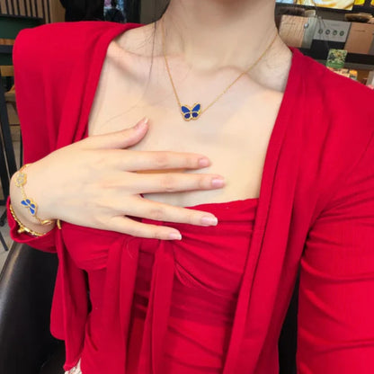 [Regal Jewels] 2026 NEW LUCKY BUTTERFLY 1 MOTIFS NECKLACE