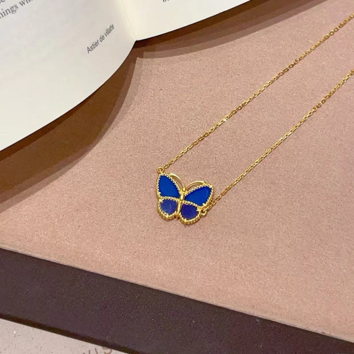 [Regal Jewels] 2026 NEW LUCKY BUTTERFLY 1 MOTIFS NECKLACE