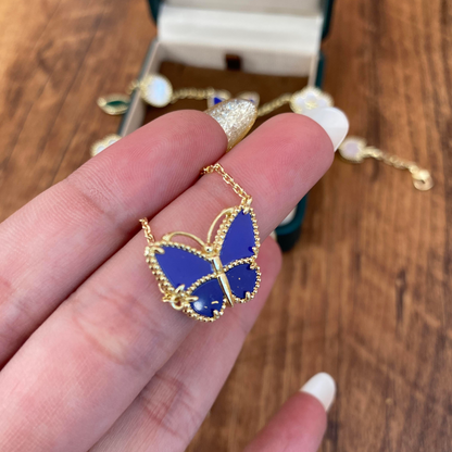 [Regal Jewels] 2026 NEW LUCKY BUTTERFLY 1 MOTIFS NECKLACE