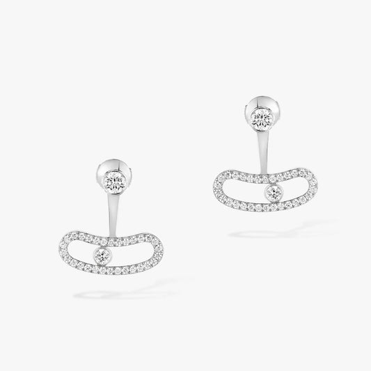[Regal Jewels]MOVE UNO SILVER DIAMOND EARRINGS