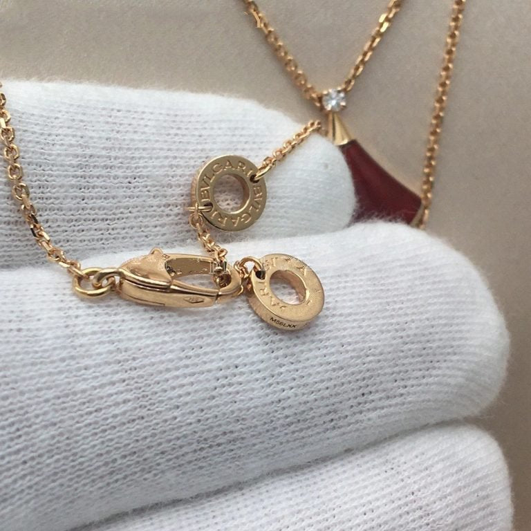 [Aura Jewels]DREAM NECKLACE CARNELIAN 1 DIAMOND