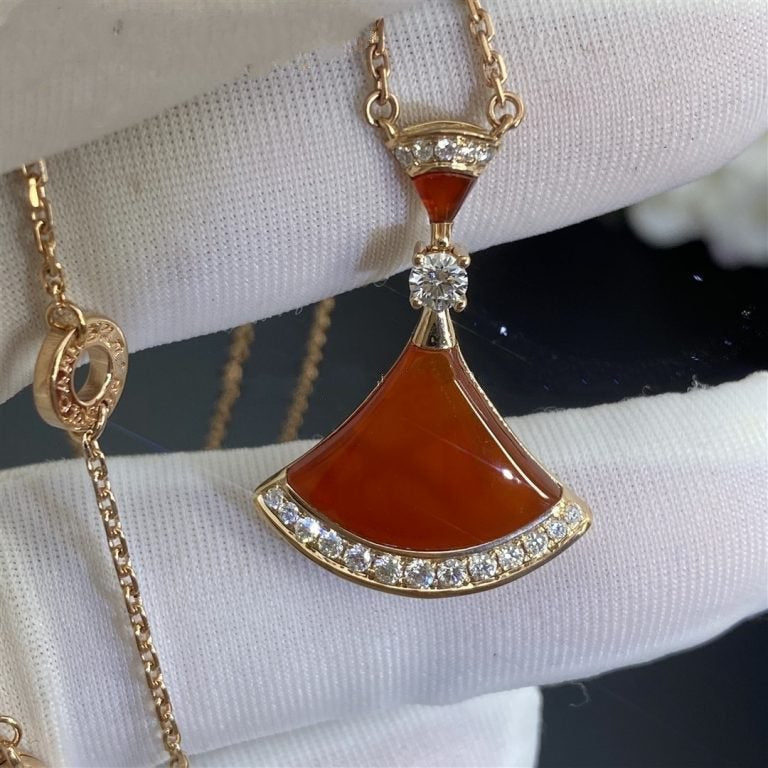 [Aura Jewels]DREAM NECKLACE CARNELIAN DIAMOND
