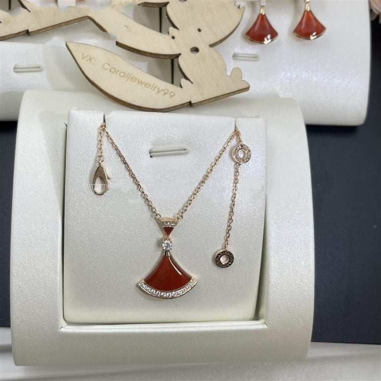 [Aura Jewels]DREAM NECKLACE CARNELIAN DIAMOND