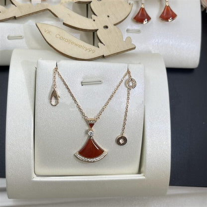 [Aura Jewels]DREAM NECKLACE CARNELIAN DIAMOND