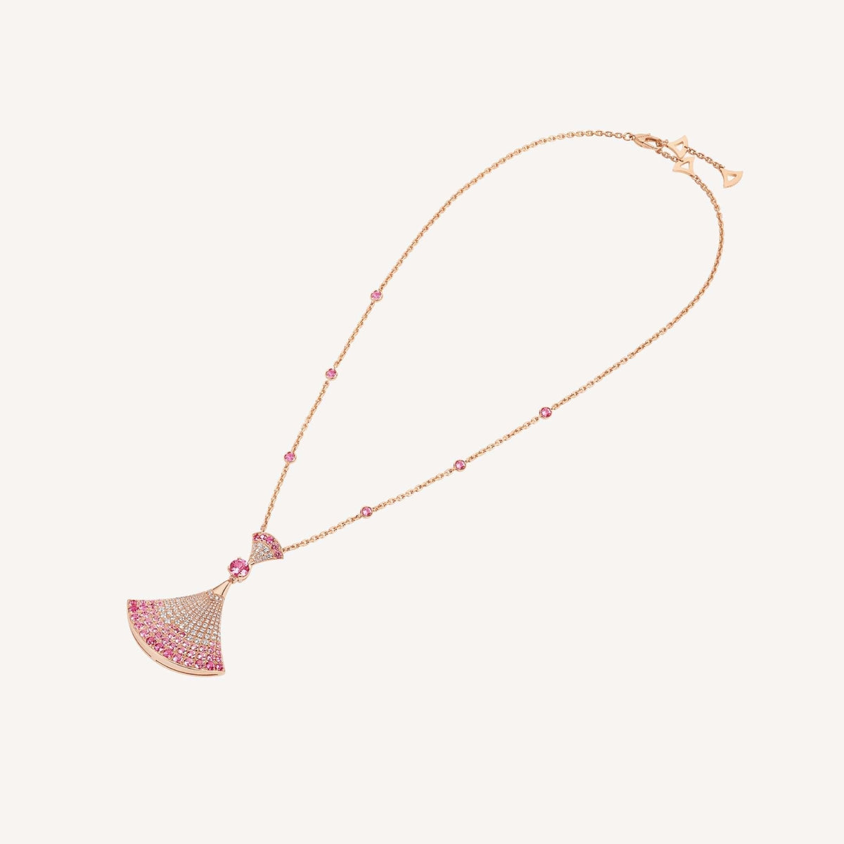 [Aura Jewels]DREAM NECKLACK DIAMOND PINK GOLD