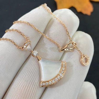 [Aura Jewels]DREAM NECKLACE MOP PINK GOLD DIAMOND