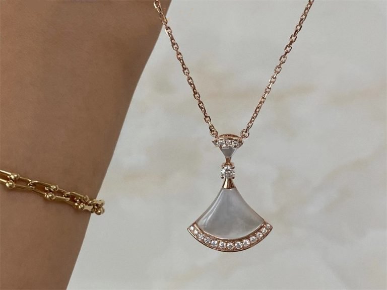 [Aura Jewels]DREAM NECKLACE MOP PINK GOLD DIAMOND