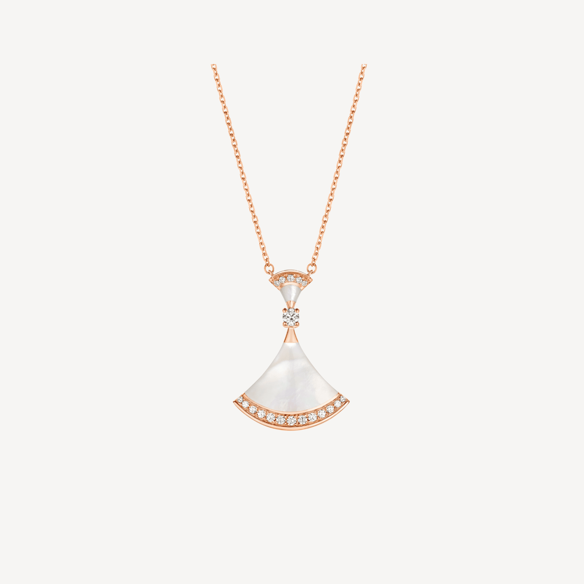[Aura Jewels]DREAM NECKLACE MOP PINK GOLD DIAMOND