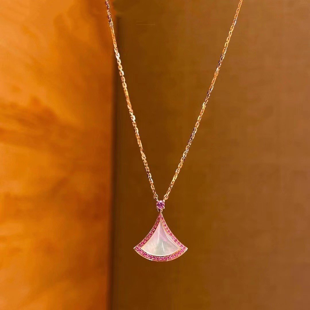 [Aura Jewels]DREAM NECKLACE MOP DIAMOND PINK